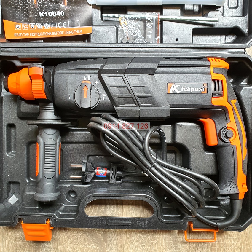 Máy Khoan Bê Tông 3 chức năng Kapusi 950W K-10040