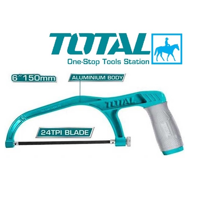 Khung cưa sắt TOTAL THMHF1503 chất liệu cứng cáp, lưỡi cưa 24 TPI với độ sắc bén cao chịu lực