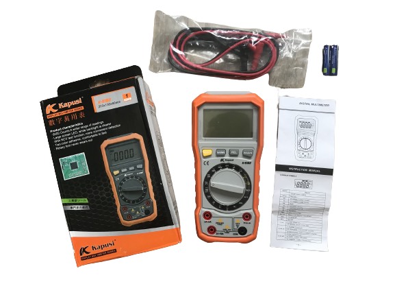 Đồng hồ điện tử vạn năng cao cấp K-9182 KAPUSI , màn LED đo điện AC, DC, NCV test