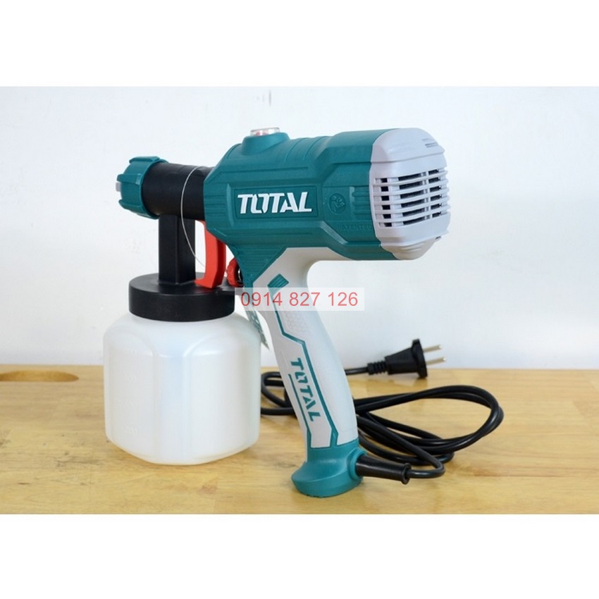 Máy phun sơn dùng điện TOTAL TT3506 220-240V~50/60Hz, Công suất 450W, 380ml / phút, 800ml