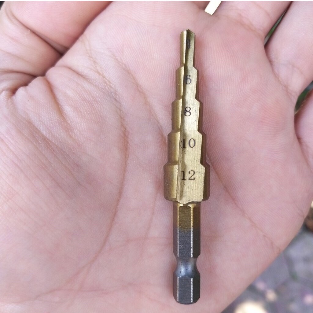 Mũi khoan tháp chuôi lục giác NUR cao cấp (tùy chọn kích thước), mui khoan thap, mui khoan khoet lo, Mũi khoan khoét lỗ, Mũi khoan tầng, Mui khoan tang
