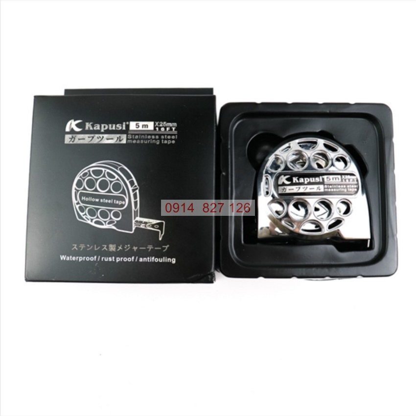 Thước chống nước cao cấp KAPUSI K-2522, K-2523, K-2524 cỡ 3M-5M-7.5M chất liệu cao cấp bền bỉ
