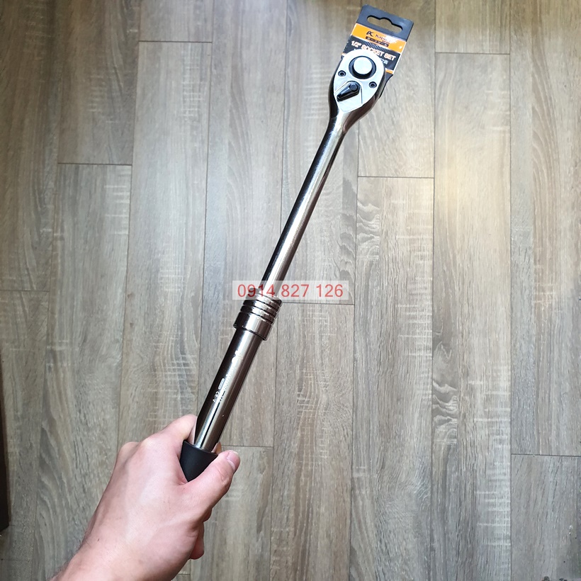 Cần siết tự động tăng chiều dài tối đa 45cm K-7864 hãng KAPUSI, Chất thép CR-V, 72 bánh răng