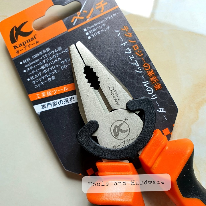 Kìm cắt - Kìm điện - Kìm nhọn cỡ 7 inch/175mm hãng Kapusi cao cấp
