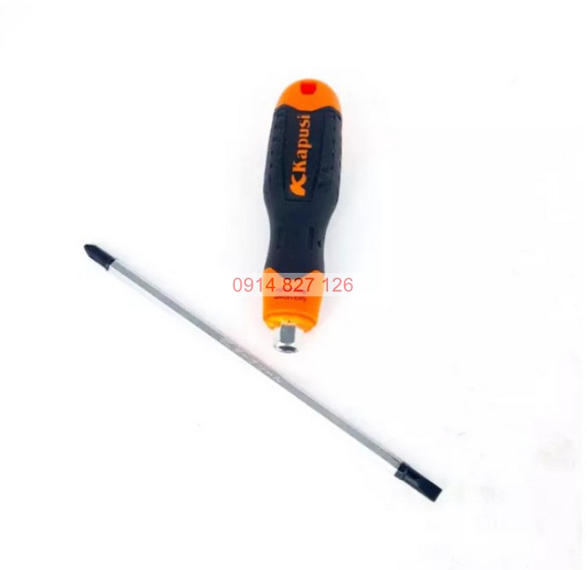 Tua vít đảo đầu  KAPUSI Nhật Bản dài 100-150-200mm, phi 6, thép cr-v, cán cao su, Bh 12 thángdiy-vietnam