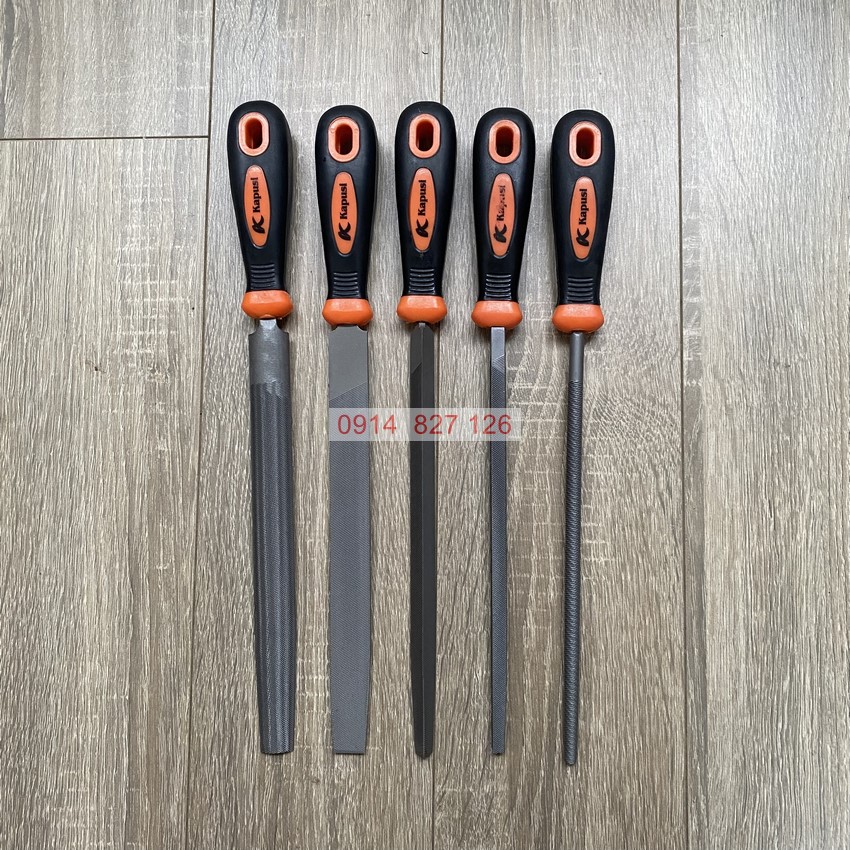 Bộ 5 cây dũa mài kim loại KAPUSI K-3766 8inch 300mm hợp kim siêu cứng