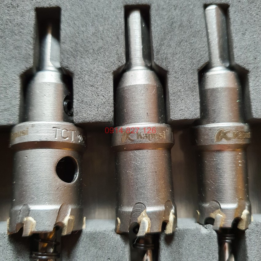 Bộ 6 mũi khoét sắt, Inox Kapusi bao gồm 16 -18 - 20 - 22 - 25 - 30  K-3692
