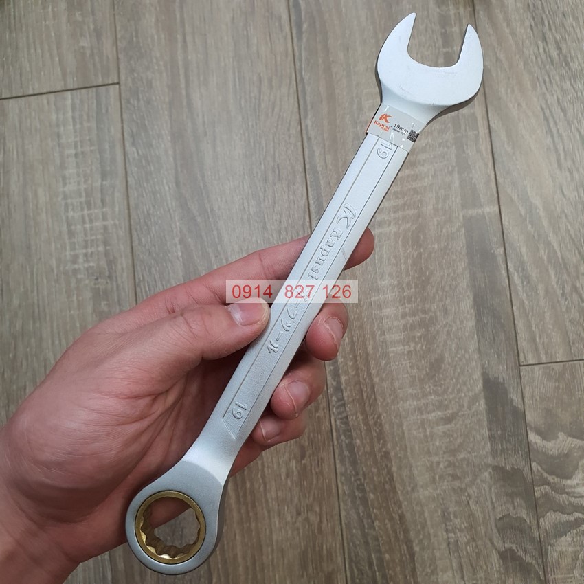 Cờ lê tự động KAPUSI Japan 8-19mm thép CR-V, bánh cóc 72 răng, vòng miệng 360, Bh 12 tháng Kouritsu Official Store