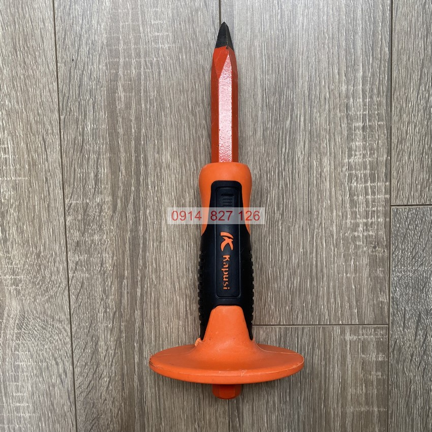 Đục bê tông cầm tay K-9642, K-9643 KAPUSI, đầu dẹt và nhọn thép cứng sắc bén