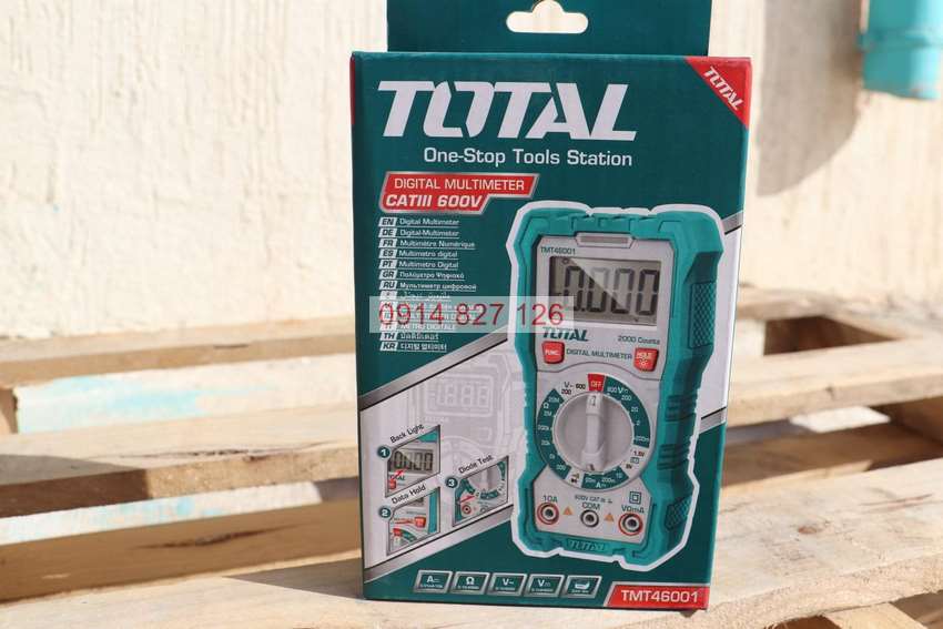 Đồng hồ đo điện vạn năng TOTAL đo AC DC 600V 10A, đo dòng điện, điện áp, điện trở