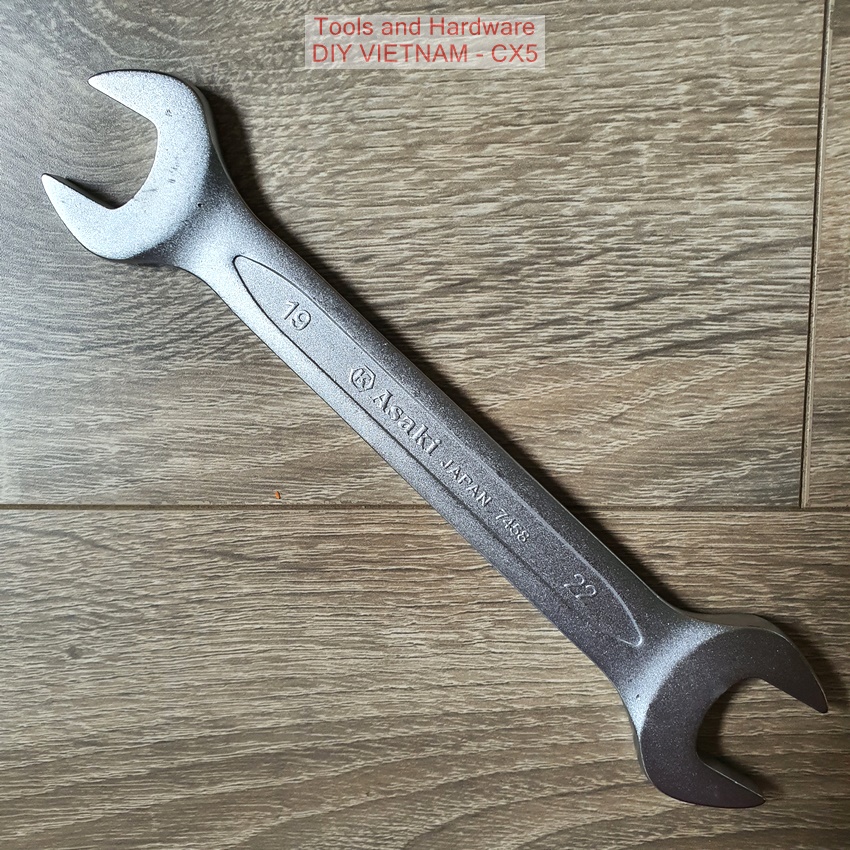 Bộ cờ lê 2 đầu mở hãng Asaki cao cấp, 8 chi tiết từ 6x7 đên 22x24mm