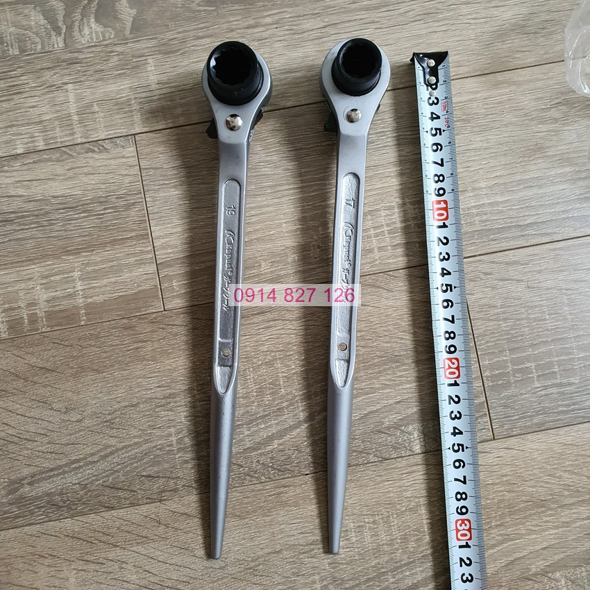 Cờ lê đuôi chuột hãng KAPUSI đủ 5 cỡ, thép hợp kim Cr-v cao cấp, độ cứng cao