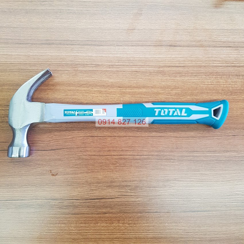 Búa đóng nhổ đinh TOTAL 220g 450g búa cầm tay mini chất liệu thép cr-v siêu cứng