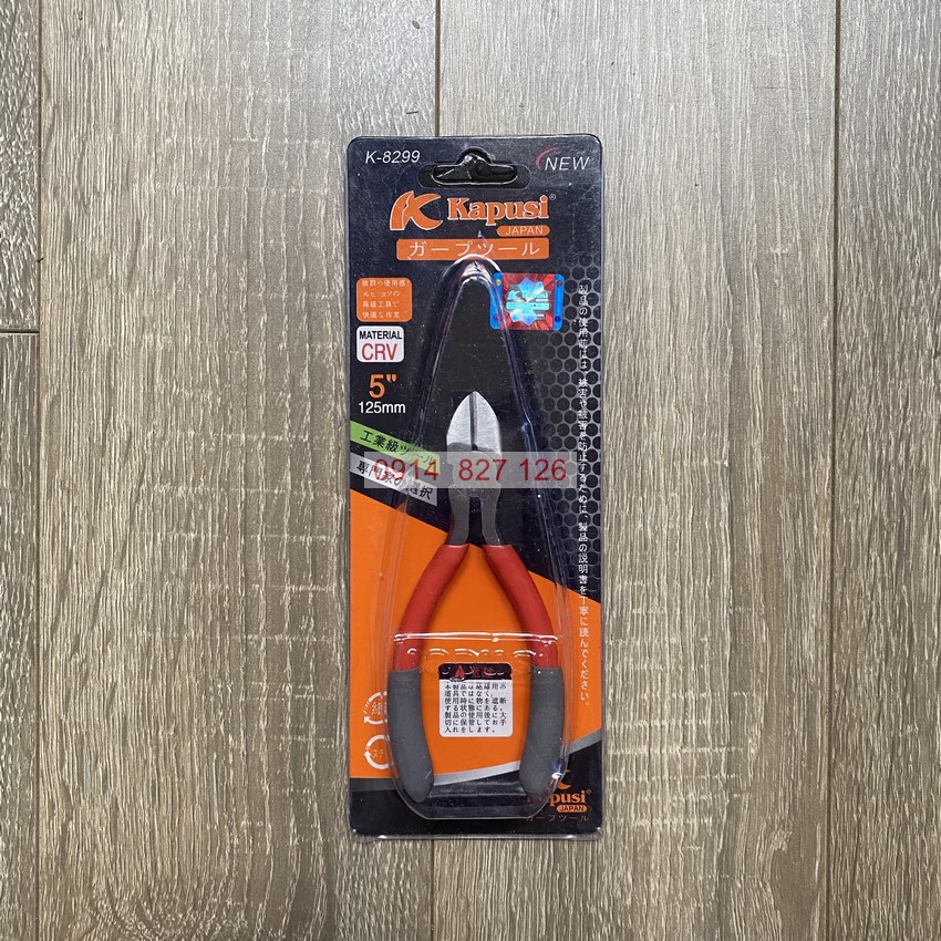 Kìm điện, kìm nhọn, kìm cắt KAPUSI K-8299 cỡ 5inch-125mm cao cấp