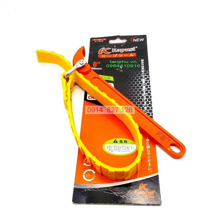 Cảo mở lọc dầu (nhớt)  bằng dây da K-1027 và K-1028 KAPUSI Cán vặn thép CR-V chịu được lực kéo cao