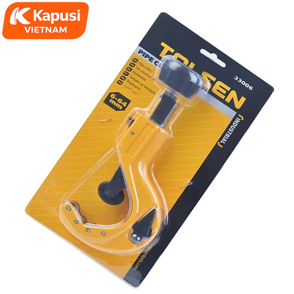 Dụng Cụ Cắt Ống Kim Loại Tolsen 33006 (6mm - 64mm) - Dụng Cụ Cắt Ống Công Nghiệp Hợp Kim Kẽm Cao Cấp, BH 12 tháng