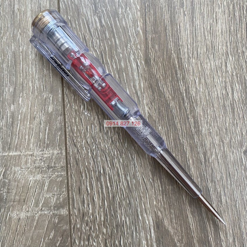 Bút thử điện cao cấp KAPUSI K-9068 kháng nước, nhựa trong suốt
