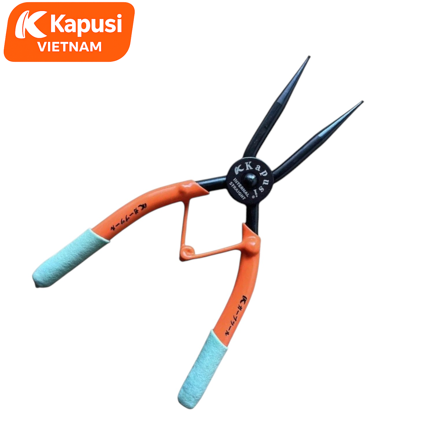 Kìm Mở Phe Xám 7 Inch KAPUSI Cao Cấp - Đủ 4 Mẫu Thẳng Cong Ra Vào K-8360 K-8361 K-8362 K-8363 Thép C45, BH 12 tháng