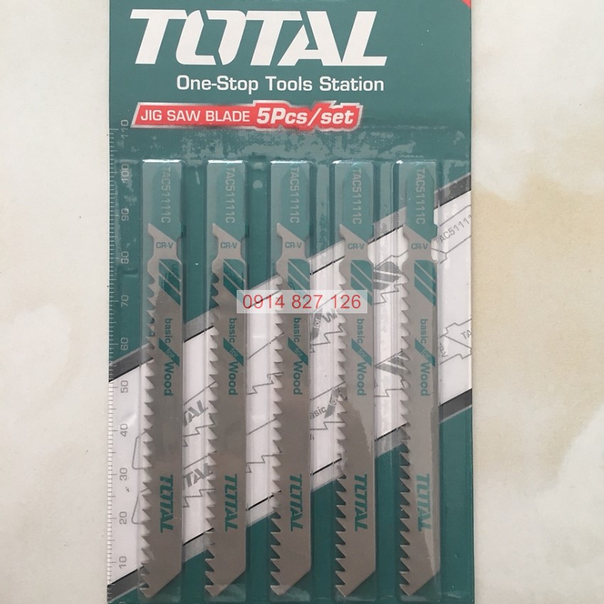 Lưỡi cưa lọng (cưa gỗ) TOTAL TAC51111C chất liệu thép carbon siêu bền, dễ dàng cắt kim loại