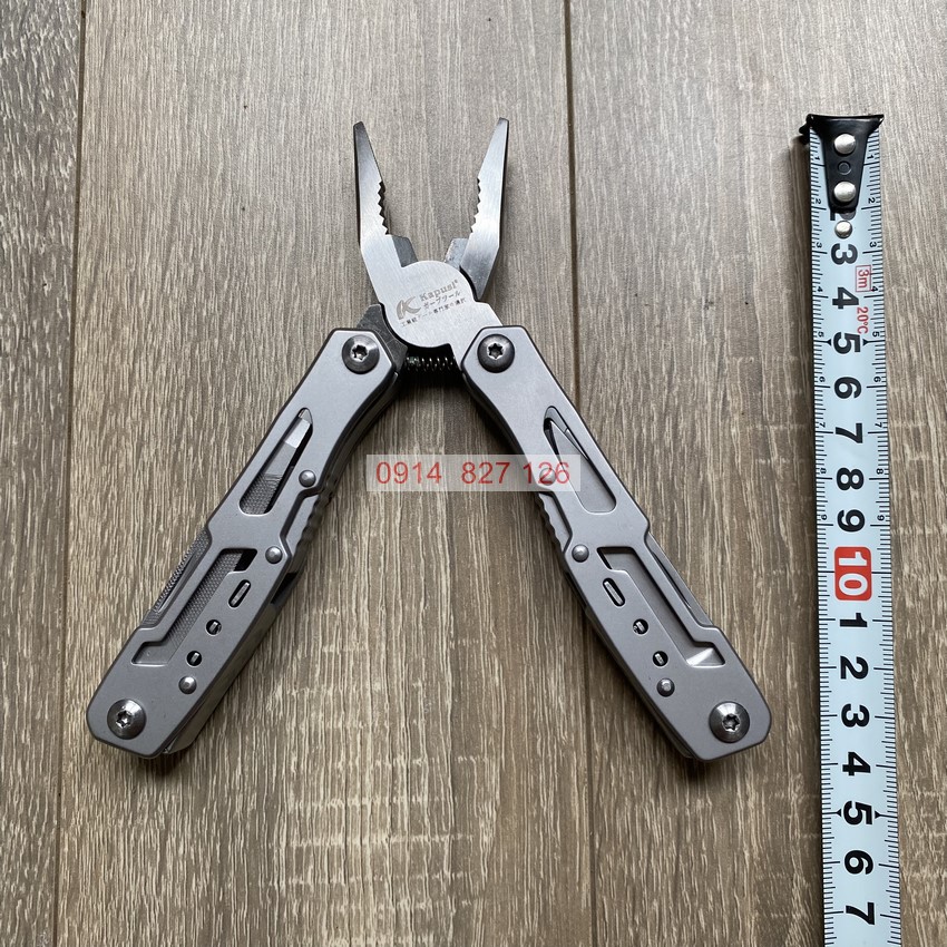 Kìm đa năng 9in1 KAPUSI K-9508, gấp gọn tiện lợi hợp kim thép bền đẹp