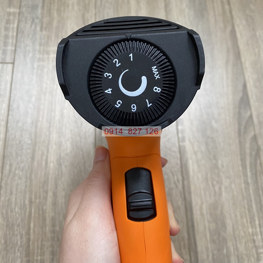 Máy khò nhiệt 2000W KAPUSI Japan, nhựa cao cấp, Đầu nòng inox 304 rất dày