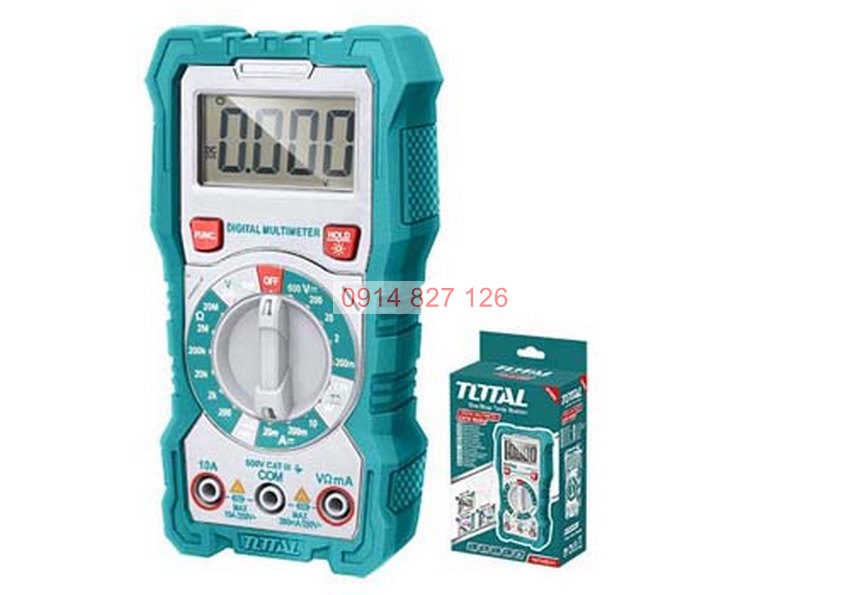Đồng hồ đo điện vạn năng TOTAL đo AC DC 600V 10A, đo dòng điện, điện áp, điện trở