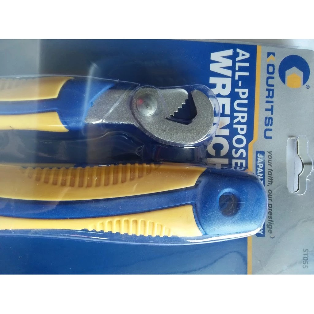 Cờ Lê Mỏ Lết Đa Năng KOURITSU Cán Cao Su Chống Trượt Khóa Ốc Độ Mở Hàm 9-32mm Bảo Hành 12T