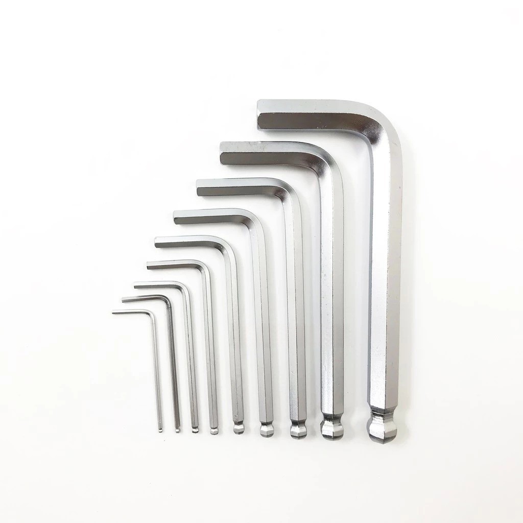 Bộ Lục Giác Bi Ngắn 9 Cây KOURITSU T04405 Từ 1.5-10mm Thép Cr-V Cứng Cáp - Hộp Khóa Lục Giác Cầm Tay Sửa Chữa Đa Năng Bảo Hành 12 Tháng