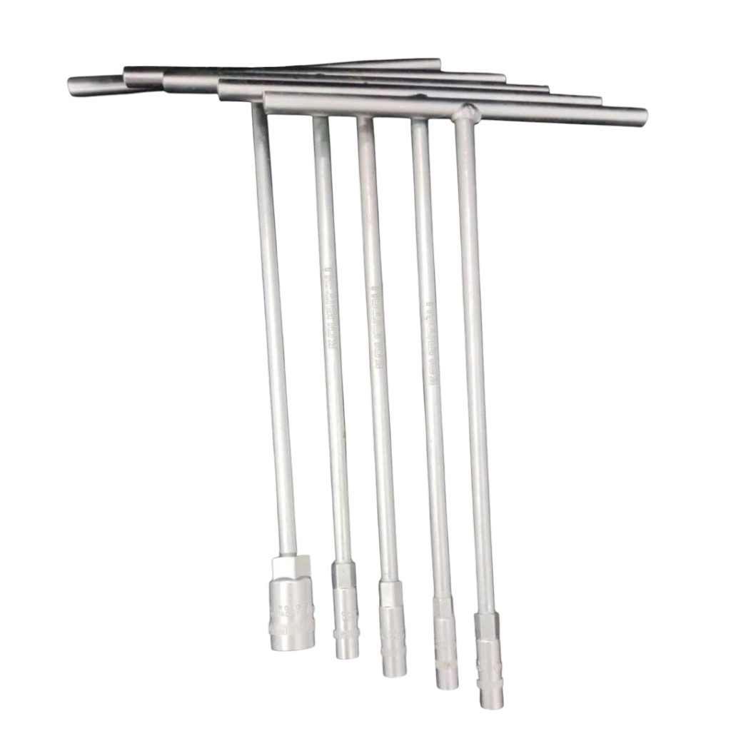 Tay Vặn Chữ T Đầu Tuýp Lục Giác KOURITSU Thân Thép Chống Gỉ Sét Đủ Cỡ Từ 8mm Đến 19mm, BH 12 Tháng