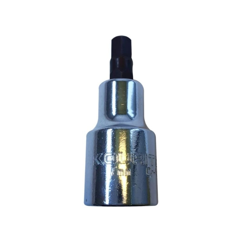 Đầu Khẩu Lục Giác Chân 1/2 Inch KOURITSU Thép Cr-V Cứng Cáp - Đầu Tuýp Lục Giác Đủ Cỡ Từ 4mm Đến 19mm, BH 12 tháng