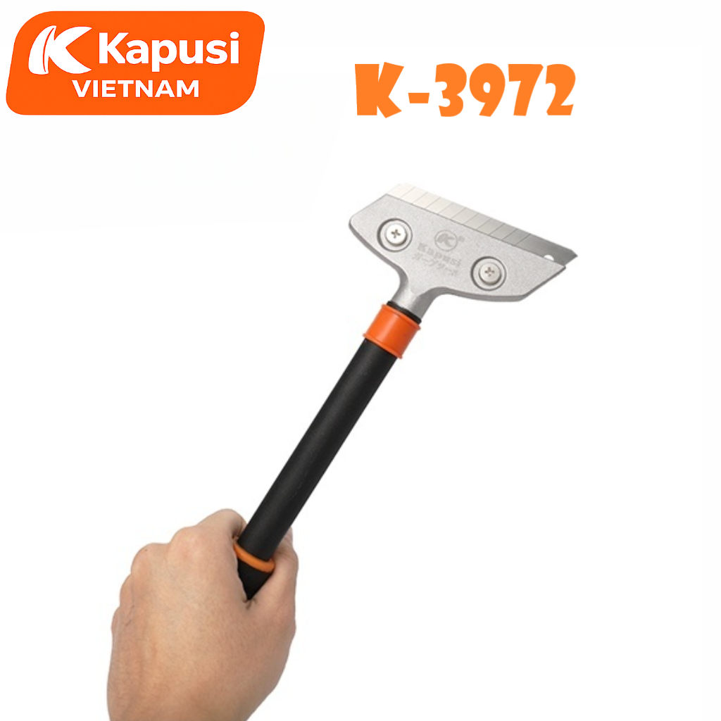 Cây Sủi Sơn Kapusi K-3972 Cán Nhôm 330mm – Lưỡi Dao Cường Lực, Tay Cầm Bọc Cao Su, Bh 12 tháng