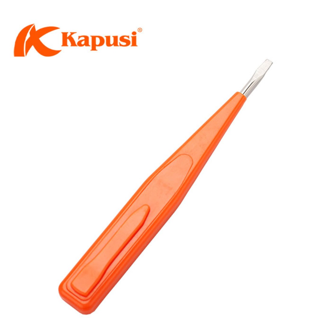 Bút Thử – Dò Điện Điện Tử Cam Mini Kapusi K-9061 – Màn LCD, Đèn Neon, Dải Đo 12–250V, BH 12 tháng