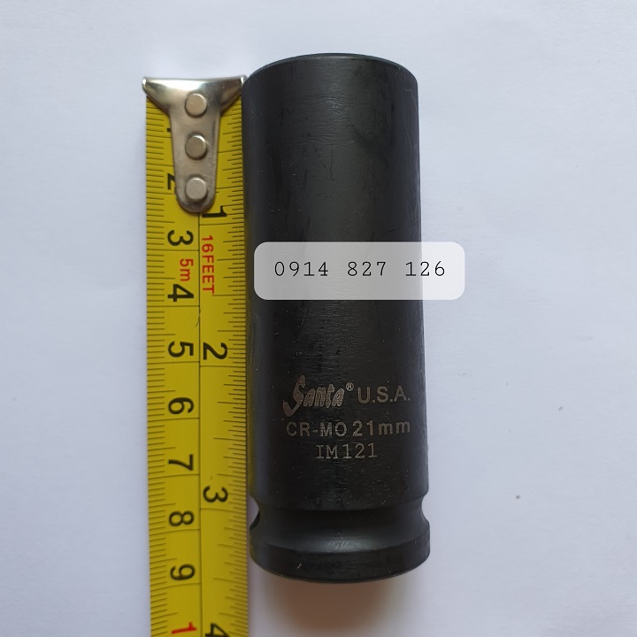 Khẩu vặn ốc đen dài 1/2 inch Hãng Santa Mỹ thép CR-Mo (Tuýp 1/2 dài của Mỹ) (Bán Lẻ)