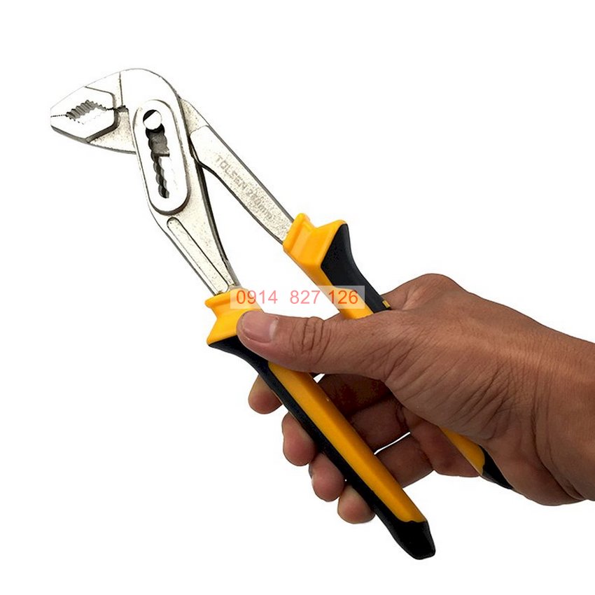 Kìm mỏ quạ 7 lỗ công nghiệp TOLSEN 10014 10 inch/ 250mm, thép CrV cao cấp