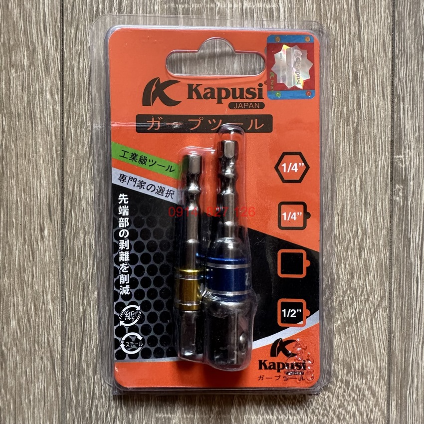 Bộ 2 đầu chuyển vặn khẩu hãng KAPUSI K-7842