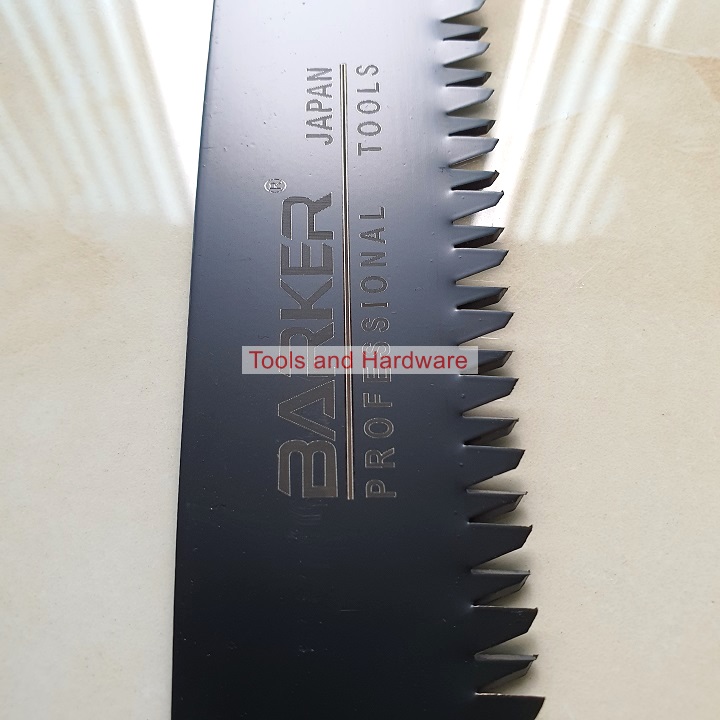Cưa gỗ cầm tay 350mm Barker lưỡi đen và trắng có thể mua kèm lưỡi thay thế, Cưa gỗ tiêu chuẩn Nhật Bản có bao đựng