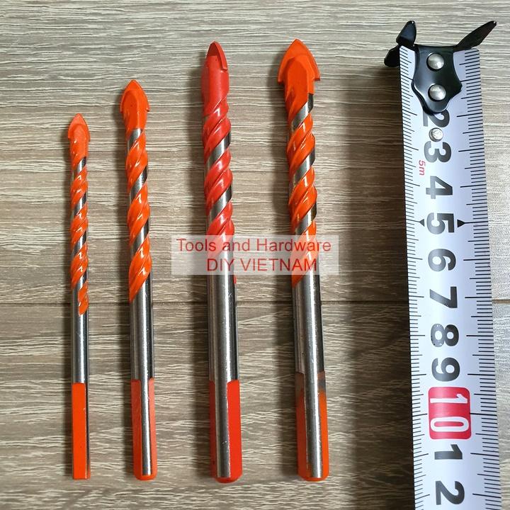 Bộ Mũi khoan đa năng hãng Kapusi K-3503, K-3504, K-3505, K-3506 các cỡ 12mm 10mm 8mm 6mm, có tem chống hàng giả