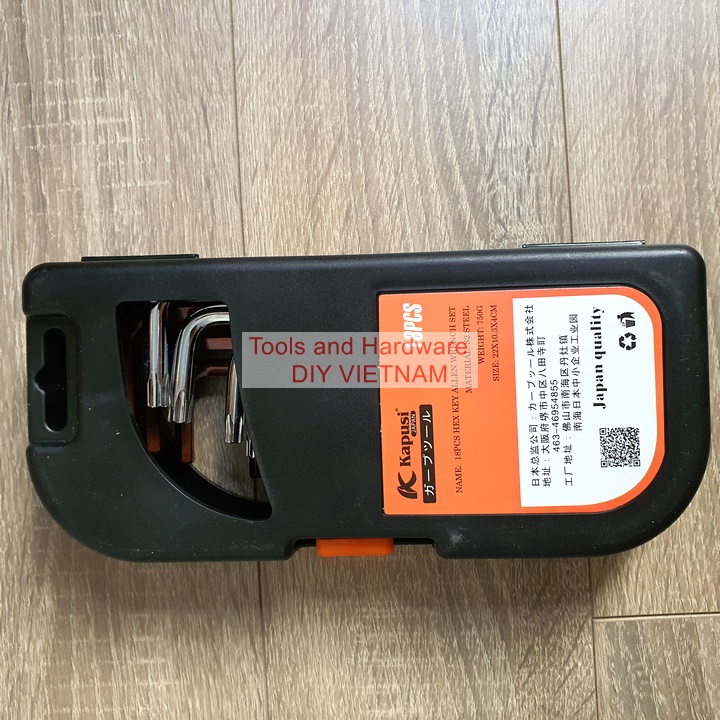 Bộ Lục Giác 18 chi tiết đầu bi và đầu sao K-0420 Hãng Kapusi