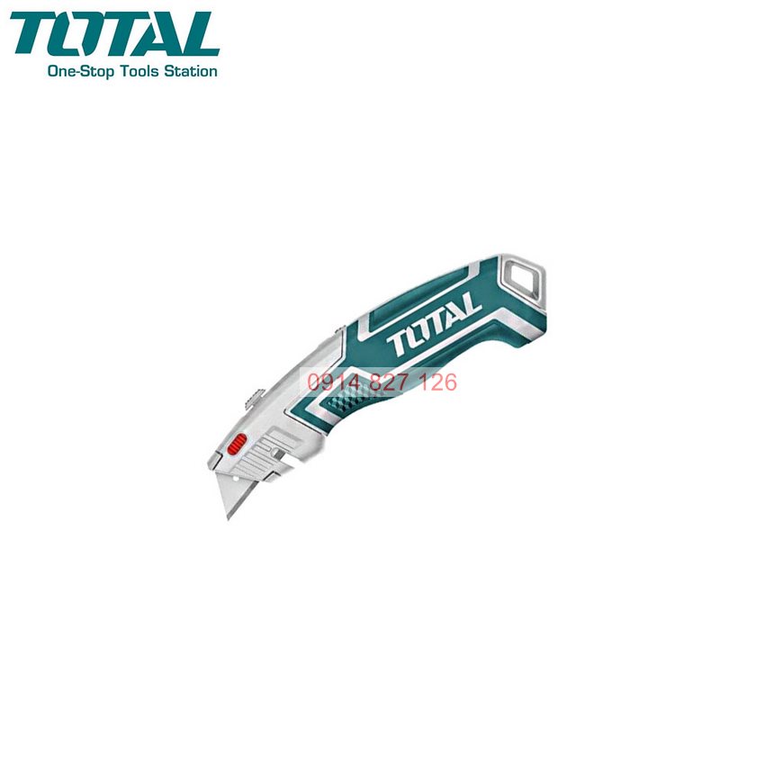 Dao rọc giấy đa năng TOTAL THT5126128 kích thước lưỡi 61x19mm, lưỡi SK5, kèm 6 lưỡi