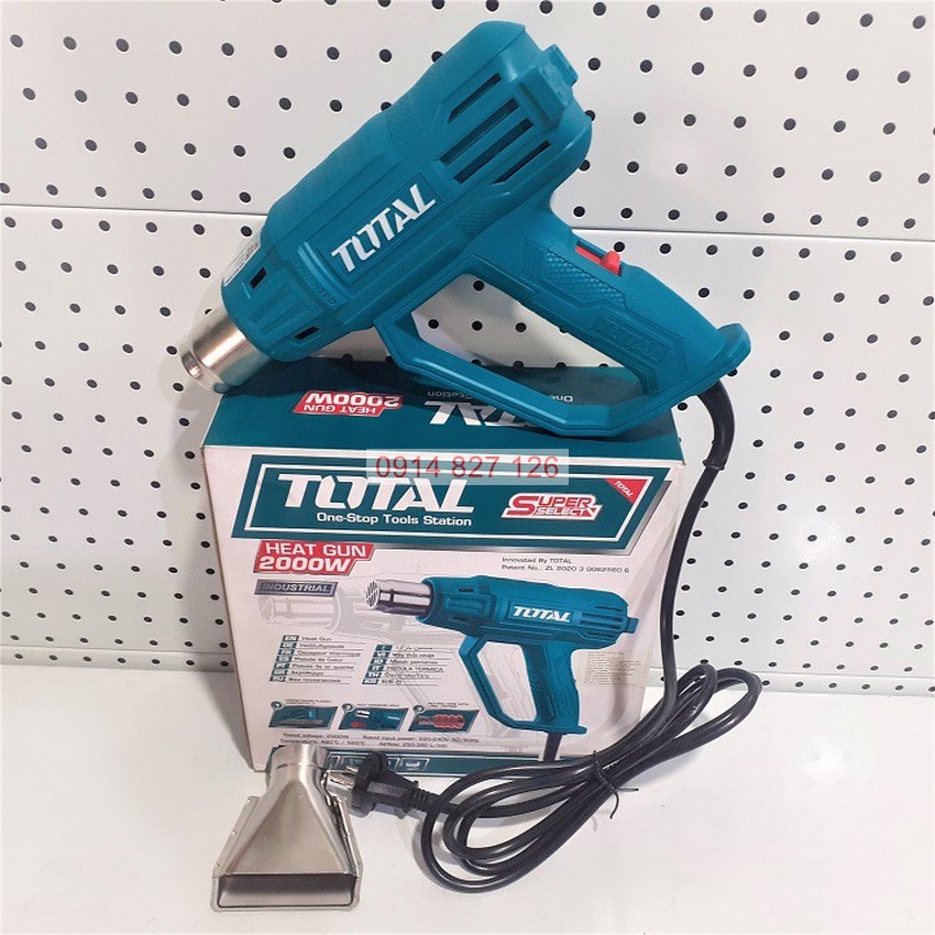Máy khò nhiệt cầm tay Total TB200365, công suất: 2000W, 2 mức nhiệt 350/550