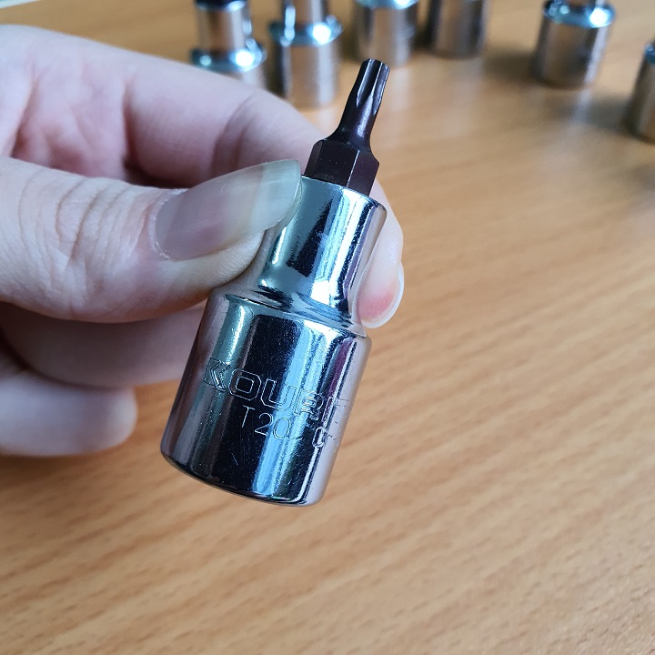 Tuýp đầu sao 6 cánh Nhật Bản hãng Kouritsu 1/2 thép CRV các cỡ từ T20-T60