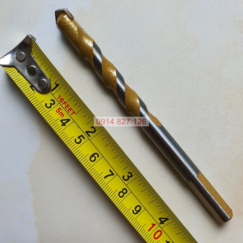 Hộp mũi khoan đa năng KAPUSI màu vàng 2 cạnh phi 6mm, dài 10mm