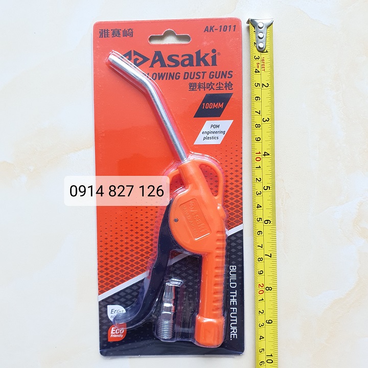 Xì khô mỏ cong Asaki AK-1011 100mm - Xịt hơi Asaki