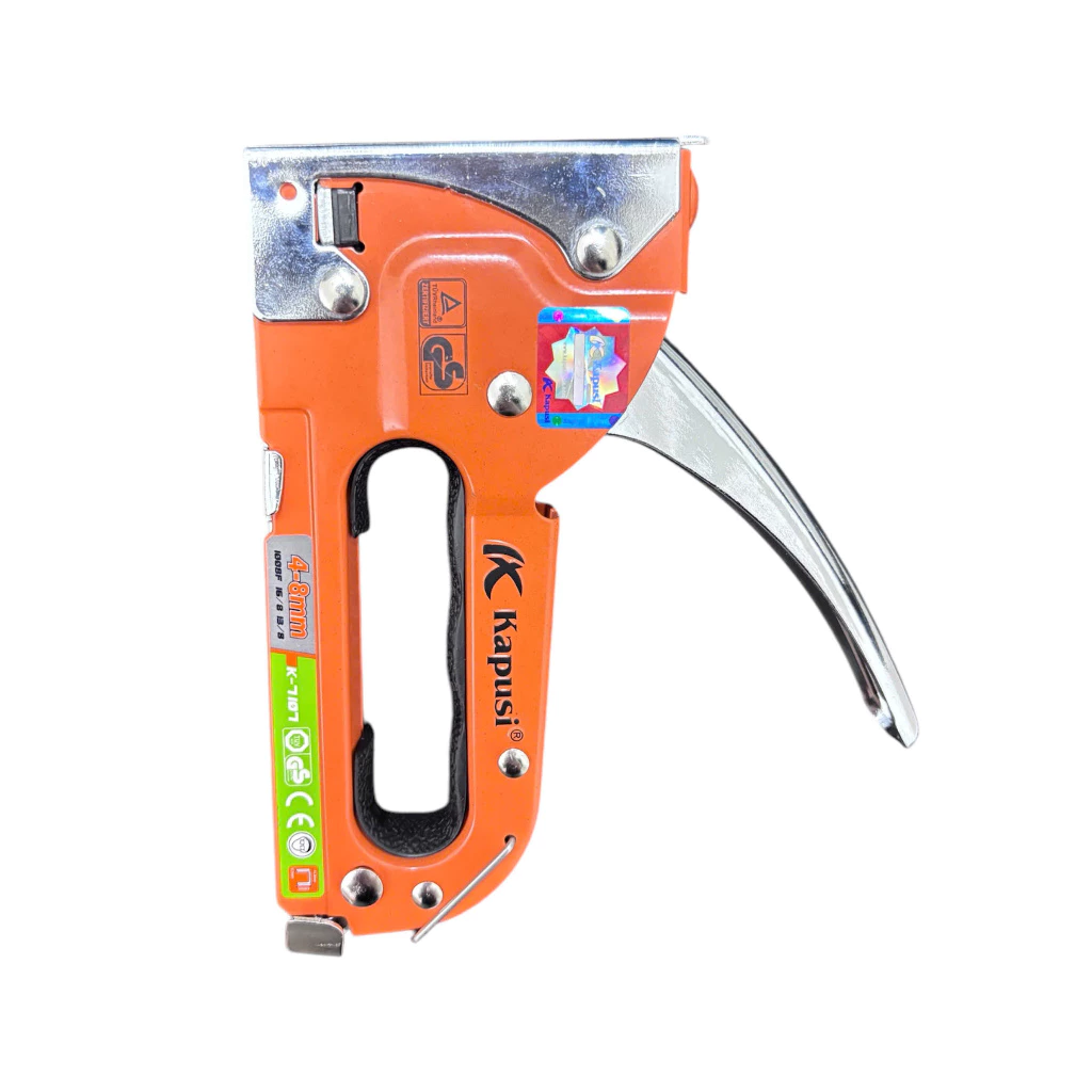 KÌM BẤM GHIM CẦM TAY 3 TRONG 1 Kapusi K-7107 – DÙNG ĐINH 13/6 & 13/8, THÉP HỢP KIM BỀN BỈ, Bh 12 tháng