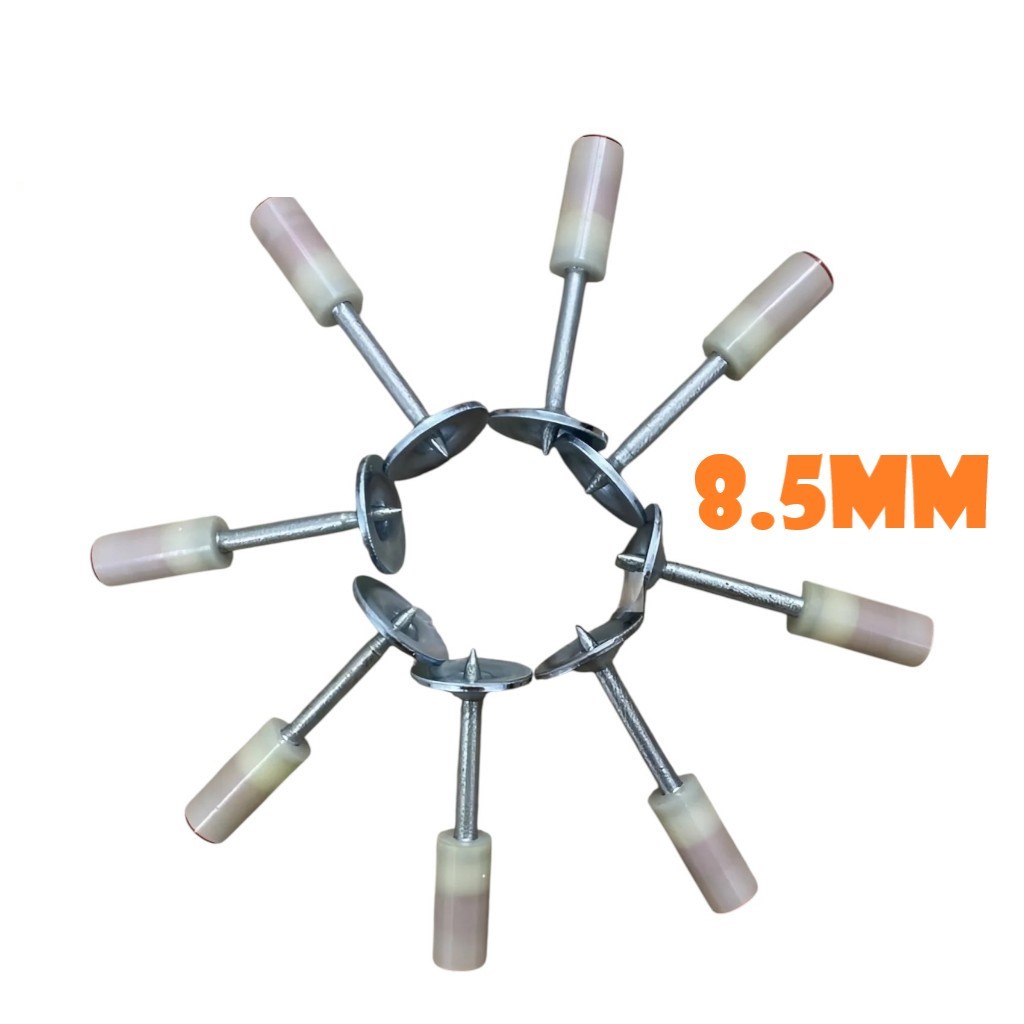 Hộp 100 Đinh Bắn Ty Thẳng Kapusi 8.5mm, Chiều Dài 3.2cm Hoặc 4.2cm – Bắn Xuyên Thép, Bê Tông, Tường Gạch,...