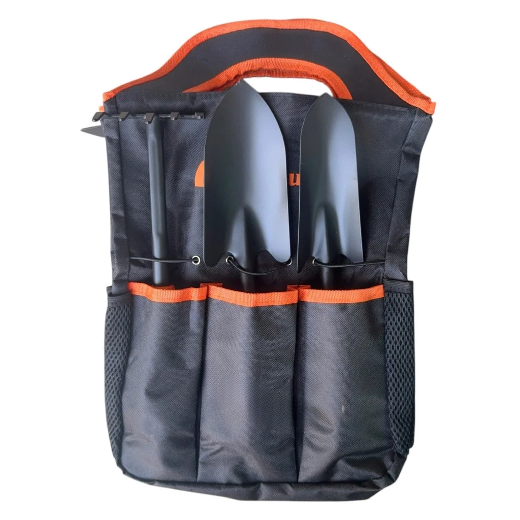 Bộ Dụng Cụ Làm Vườn Mini Kapusi K-8635 6 chi tiết, K-8636 9 chi tiết thép sơn tĩnh điện, Tay Cầm Nhựa ABS, Bh 12 tháng