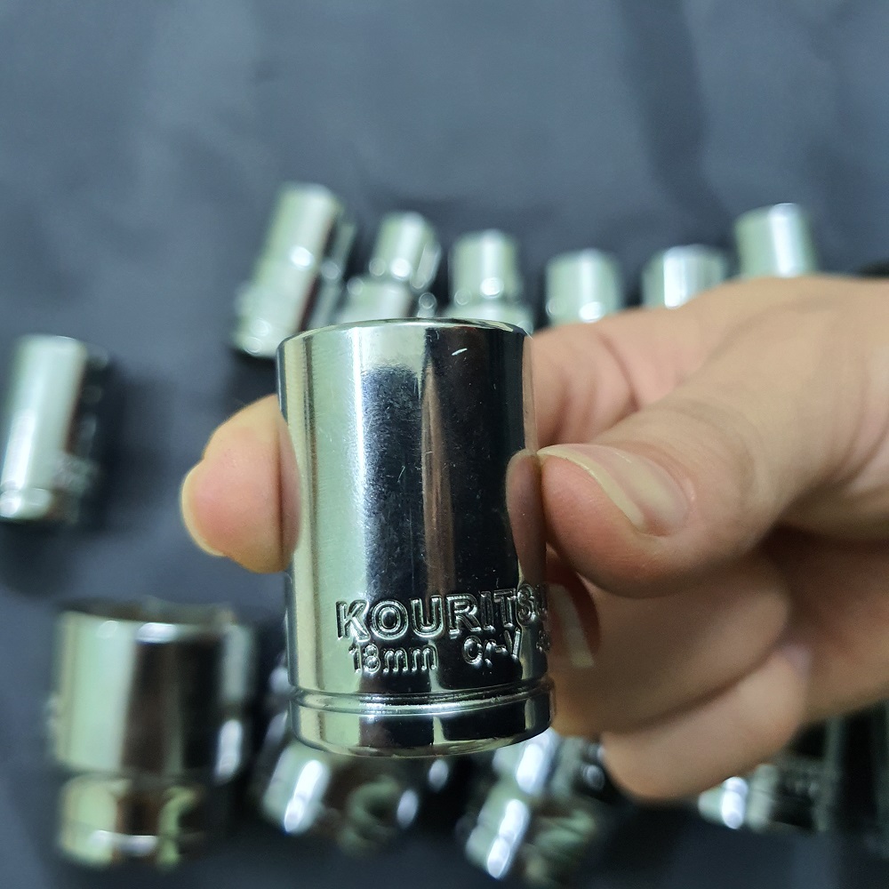 Khẩu ngắn đầu 1/2 inch Nhật Bản Kouritsu thép CRV