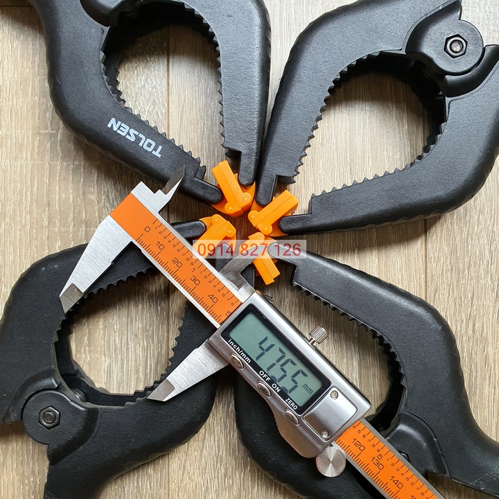Kẹp gỗ lò xo hãng Tolsen cao cấp cỡ 9 inch, bảo hành 12 tháng DIY VN