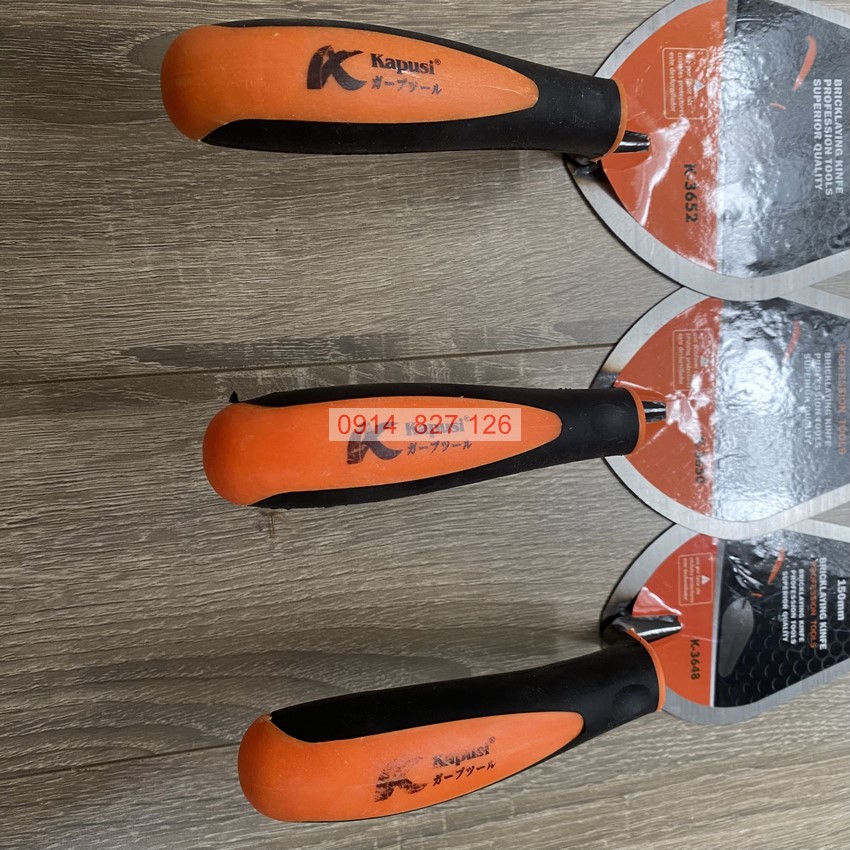 Bay lát gạch đầu tròn 6,7,8 inch Kapusi K-3648, K-3650, K-3652