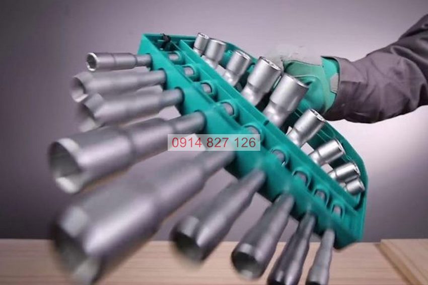 Bộ chìa vặn góc chữ L 9 chi tiết (đồng điếu) Total TLASWT0901 dụng cụ vặn ốc, bu lông